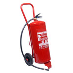 Extintor de  polvo de 25 Kg sobre ruedas