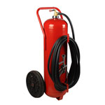 Extintor de polvo de 50 Kg sobre ruedas